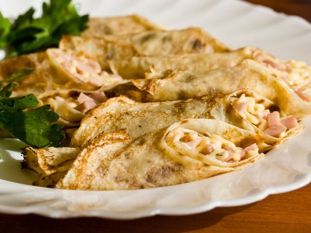 Schinken-Zucchini-Pfannkuchen